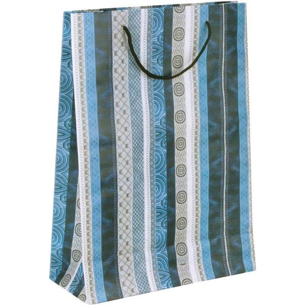 Sacola para Presente Decorada MASCULINA/NEUTRA MD 27X21X10CM - Cristina Imagem de Sacola para Presente Decorada MASCULINA/NEUTRA MD 27X21X10CM