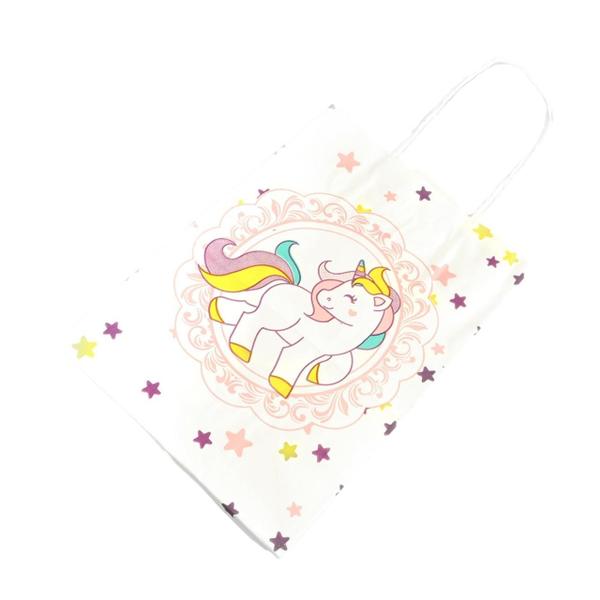 Sacola para presente kraft unicornio 13,5x8x19 c/ 50 un. - TAMAROZZI EMBALAGENS Imagem de Sacola para presente kraft unicornio 13,5x8x19 c/ 50 un.