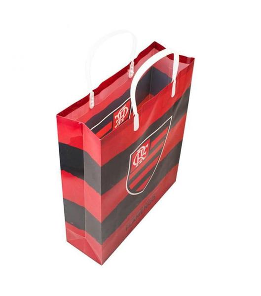 Imagem de Sacola Para Presentes Vermelha Flamengo 33x27cm Oficial - Minas de Presentes