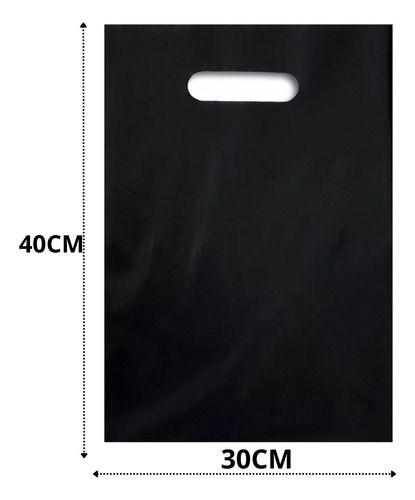 Imagem de Sacola Plástica 30x40 - Alça Boca De Palhaço Com 120 Unid