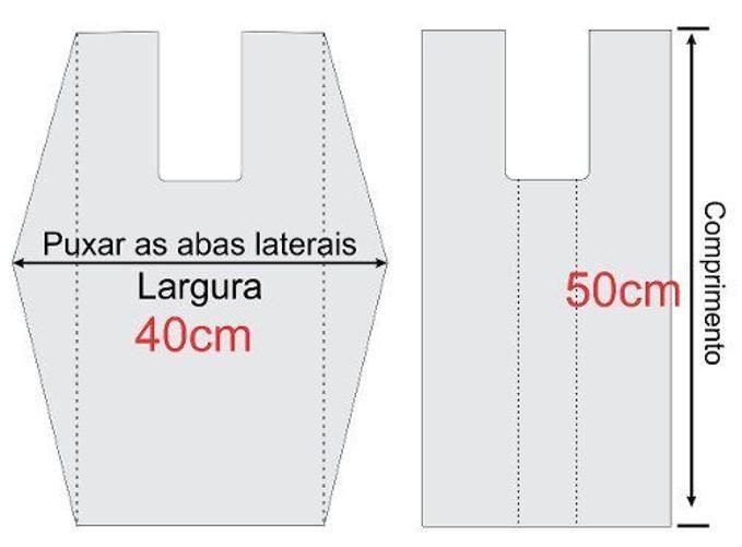 Imagem de Sacola Plástica M. Branca 40X50Cm Rioplastic C/4000 (4Pcts)