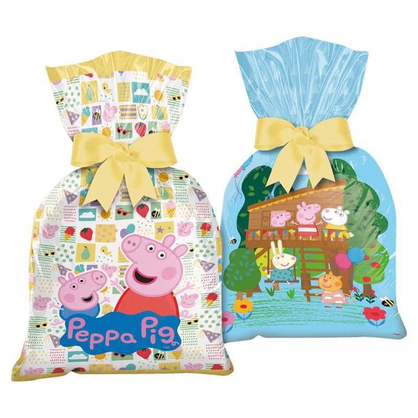 Imagem de Sacola Plastica Peppa Pig C/12 Regina