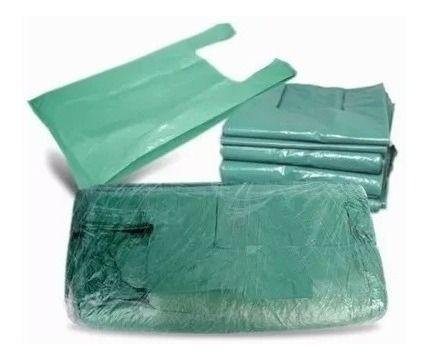 Imagem de Sacola Plastica Reciclada  Kit 5 Kg Da 90x100 Verde Ou Azul