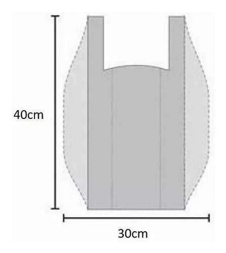 Imagem de Sacola Plastica Reciclada Reforçada 5 Kg 50x70