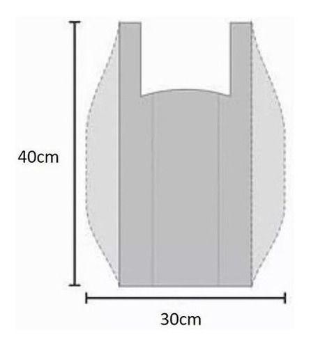 Imagem de Sacola Plástica Reciclada Reforçada 5Kg Da 40X50