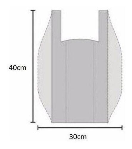 Imagem de Sacola Plástica Reciclada Reforçada 6 Kg 30x40