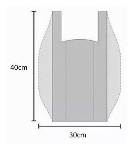 Imagem de Sacola Plastica Reciclada Reforçada Kit 10 Kg 35x45