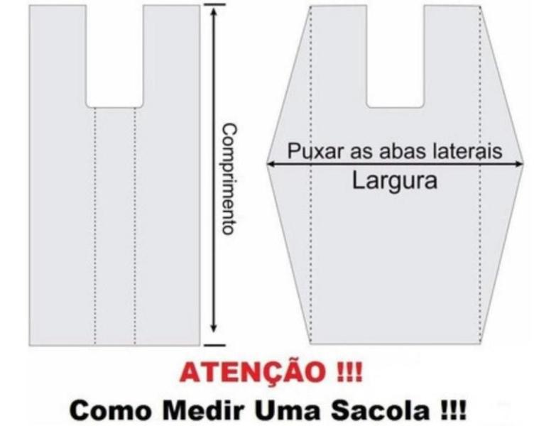 Imagem de Sacola plastica reforcada diversas medidas 2 kg