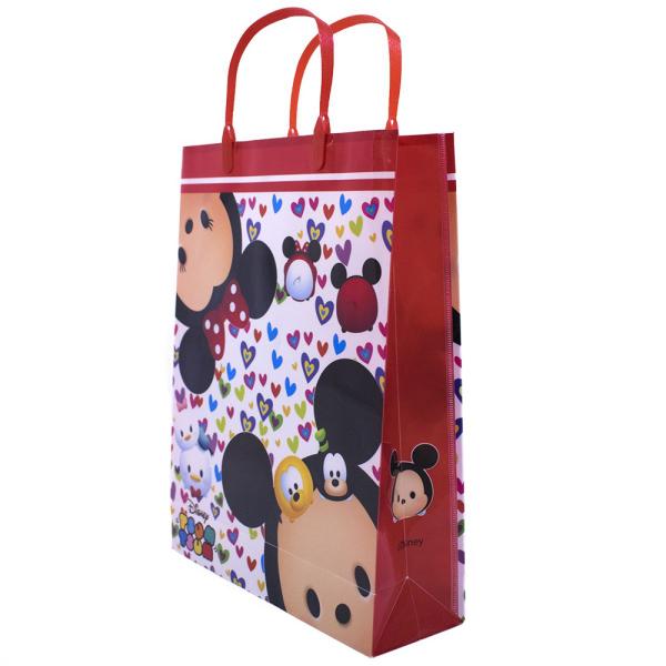 Imagem de Sacola Presentes Disney Mickey Minnie Tsum Tsum Plástica 32X26cm