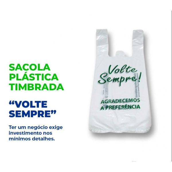 Imagem de Sacola Volte Sempre Mercado Loja Reforçada 38x50 615und