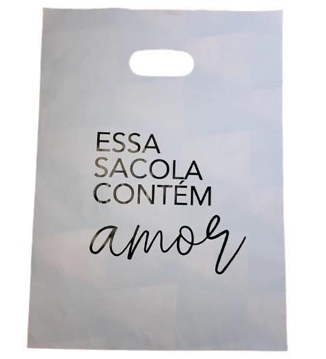 Imagem de Sacolas Plástica 20x30 (25UN) - Essa sacola contem Amor