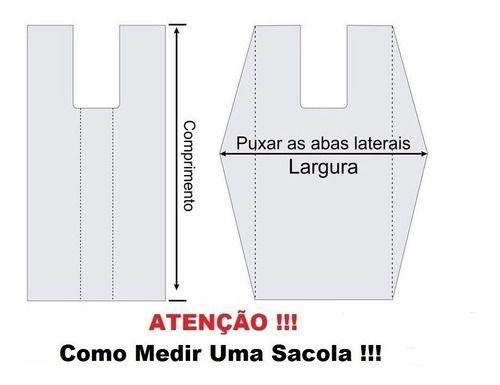 Imagem de Sacolas Plástica Mercado Comercio Atacado Todos Tamanhos