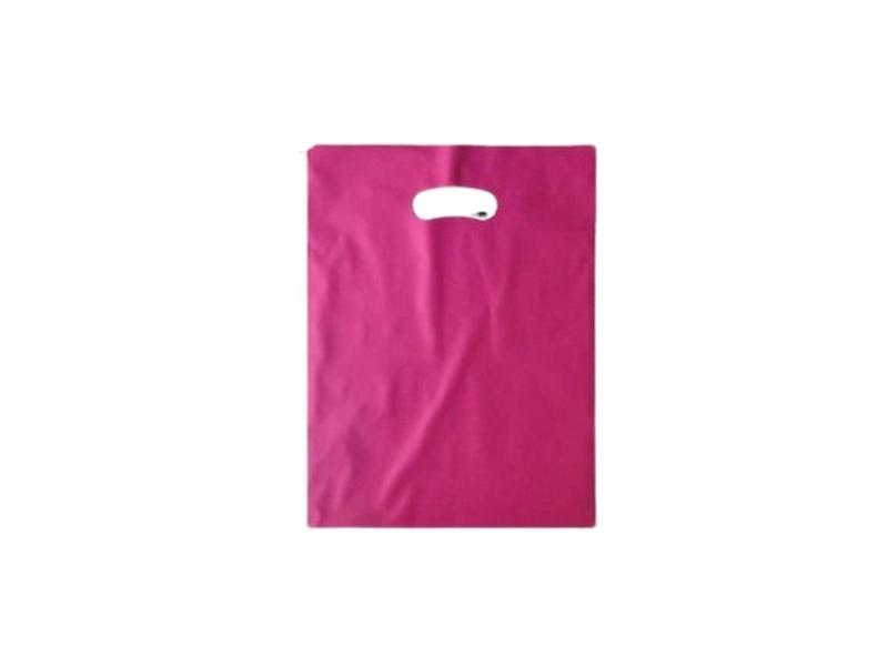 Imagem de Sacolas Plàsticas  alça sorriso 30x40 rosa com 100 peças