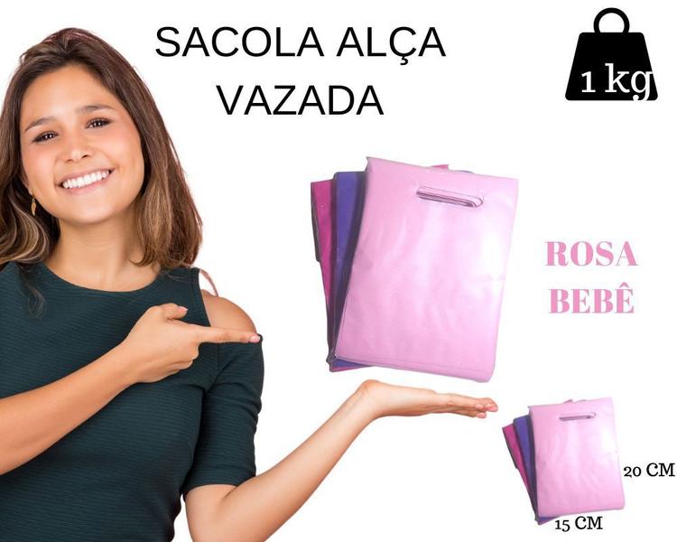 Imagem de Sacolas Plásticas Boca de Palhaço - Atacado - 1kg