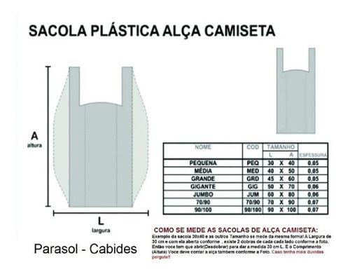 Imagem de Sacolas Plasticas Branca Reciclada Recuperada 35x45 1 Kg