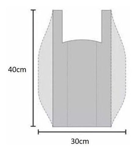 Imagem de Sacolas Plasticas Branca Reciclada Reforçada 5 Kg 45x60