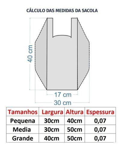 Imagem de Sacolas Plasticas Verde Reciclada 30X40 Pacotes 4Kg