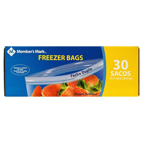 Imagem de Sacos Bag Para Freezer - Members Mark 30 Médio 17,7x19,5CM