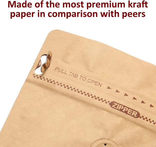 Sacos de café EVERPACK High Barrier Kraft Paper 100x4ml Imagem de Sacos de café EVERPACK High Barrier Kraft Paper 100x4ml