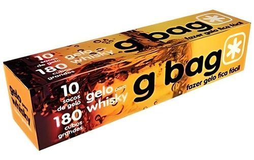 Sacos De Gelo P/ Whisky Descartável 180 Cubos G-bag Imagem de Sacos De Gelo P/ Whisky Descartável 180 Cubos G-bag