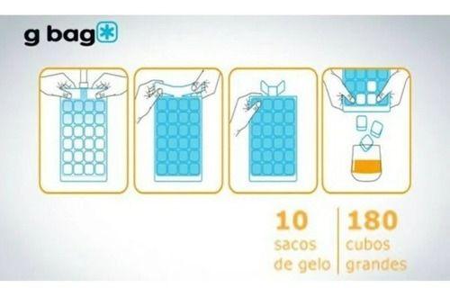 Sacos De Gelo P/ Whisky Descartável 180 Cubos G-bag Imagem de Sacos De Gelo P/ Whisky Descartável 180 Cubos G-bag