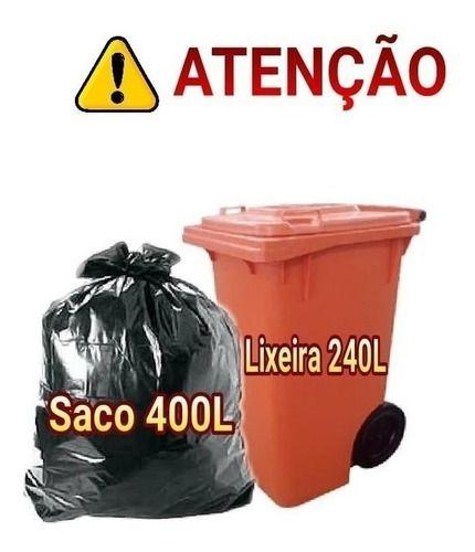 Imagem de Sacos De Lixo 400 Litros Super Reforçado 100Un