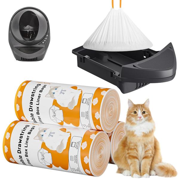 Imagem de Sacos de lixo Cat Litter Box Robot GOLVER 4 e 3, 60 unidades