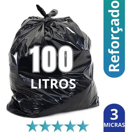 Imagem de Sacos De Lixo Coleta 100 Litros (85cmx75cm) 50 Unidades