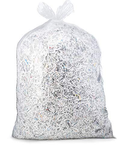 Imagem de Sacos de lixo transparentes de 65 galões, (50 unidades com gravatas) Sacos de lixo plásticos de reciclagem transparente. Sacos de lixo de 60 galões, 64 galões, 65 galões