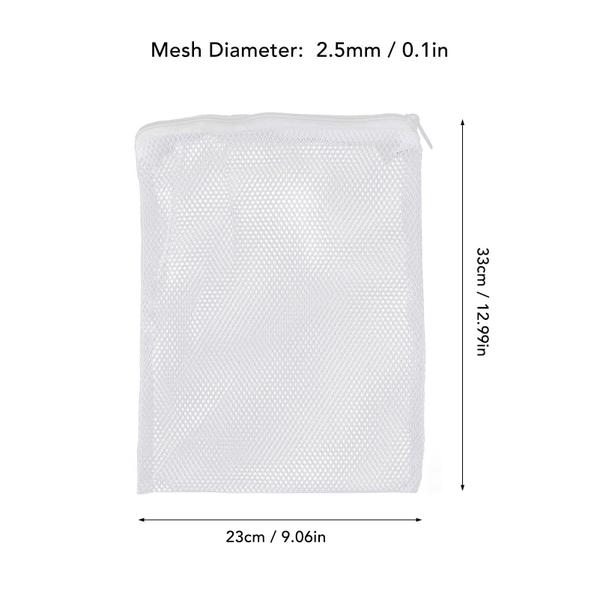 Imagem de Sacos de malha de filtro de aquário Pssopp 10 unidades de nylon com zíper 23x33cm