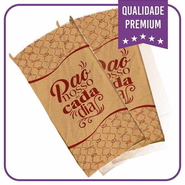 Imagem de Sacos De Papel 2kg - Kraft Pardo - Pão Nosso (500 Unidades)