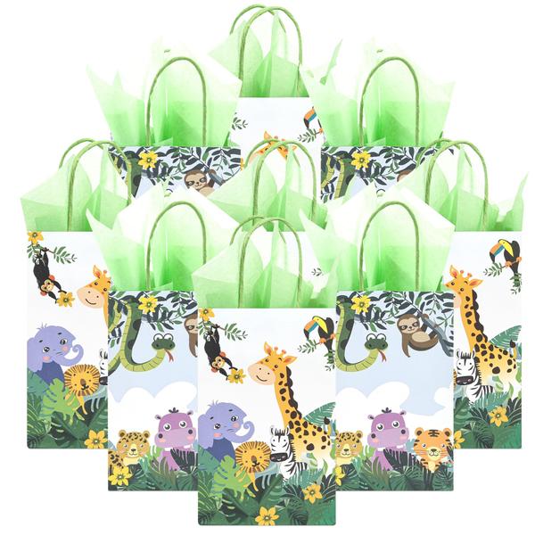 Imagem de Sacos de presente de festa DjinnGlory Jungle Safari Woodland Animal x36