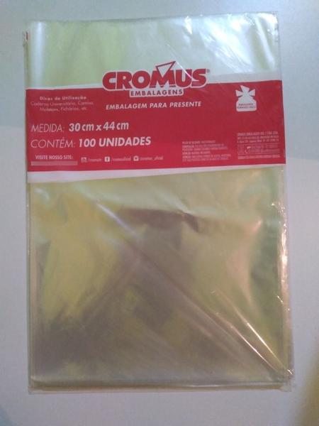 Sacos Incolor Presente Celofane 30X44cm Transparente 100 un - Cromus Imagem de Sacos Incolor Presente Celofane 30X44cm Transparente 100 un