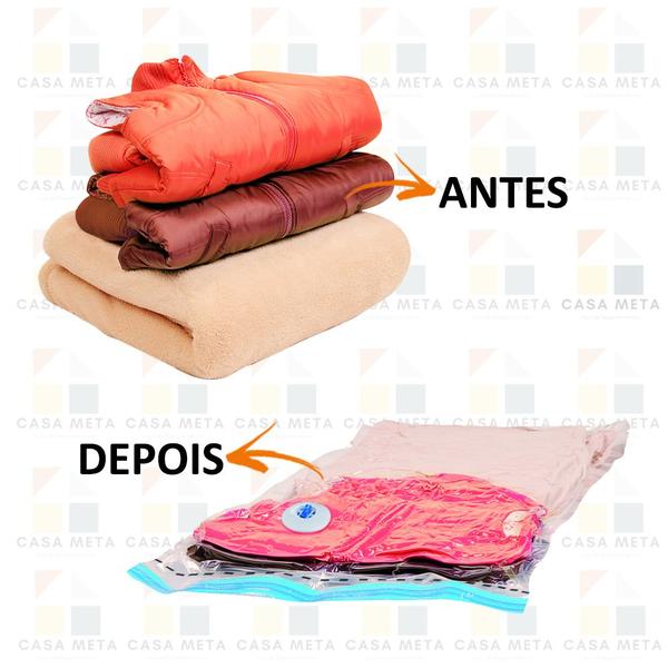 Imagem de Sacos Organizadores A Vacuo 2un 45x65 2un 55x90 2un 80x100 Vac Bag