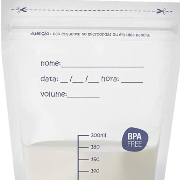 Imagem de SACOS PARA ARMAZENAR 200 ml LEITE MATERNO 25 unidades MULTIKIDS