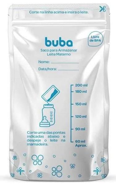 Sacos para Armazenar Leite Materno 200ML Buba Imagem de Sacos para Armazenar Leite Materno 200ML Buba