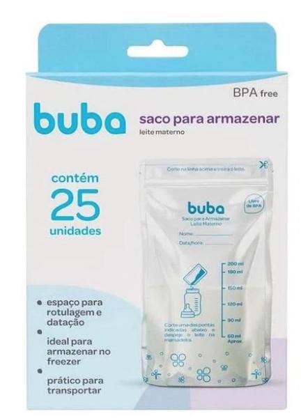 Sacos para Armazenar Leite Materno 200ML Buba Imagem de Sacos para Armazenar Leite Materno 200ML Buba
