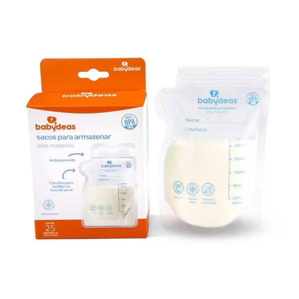 Sacos Para Armazenar Leite Materno Babydeas 25 Unidades Imagem de Sacos Para Armazenar Leite Materno Babydeas 25 Unidades
