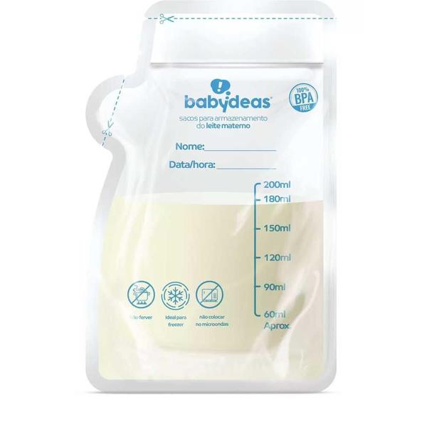 Sacos Para Armazenar Leite Materno Babydeas 25 Unidades Imagem de Sacos Para Armazenar Leite Materno Babydeas 25 Unidades