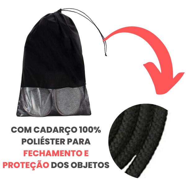 Imagem de Sacos Para Sapatos e Roupas de Tnt Com Visor 06un