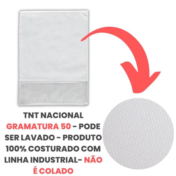 Imagem de Sacos Para Sapatos e Roupas De Tnt Com Visor e Zíper 48un