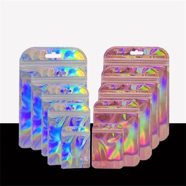 Imagem de Sacos Ziplock Transparentes Iridescentes - 50 Peças - Plástico Reforçado