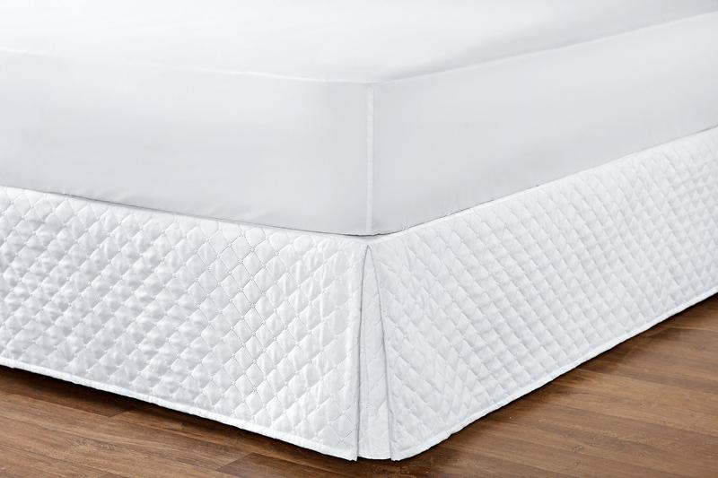 Imagem de Saia Box Matelada Ultrassônico Casal Queen Size ou Conjugado Cor BRANCO