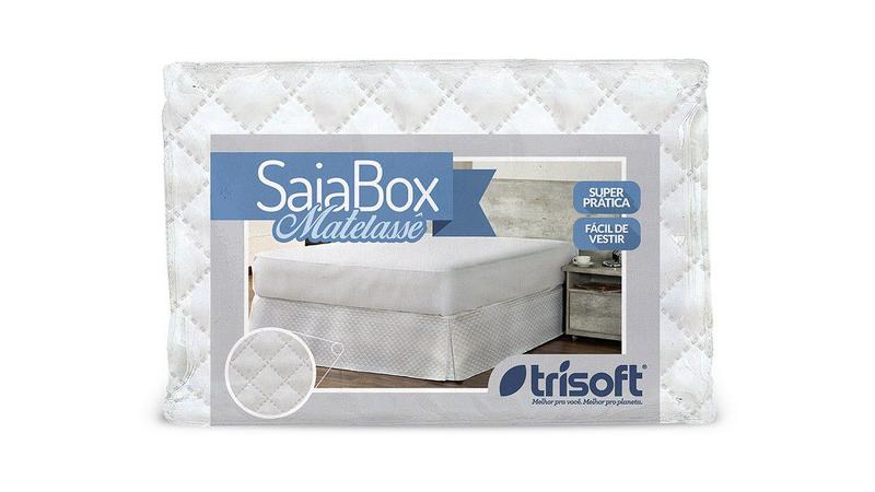 Imagem de Saia Box Solteiro Matelassê Super Prática Trisoft