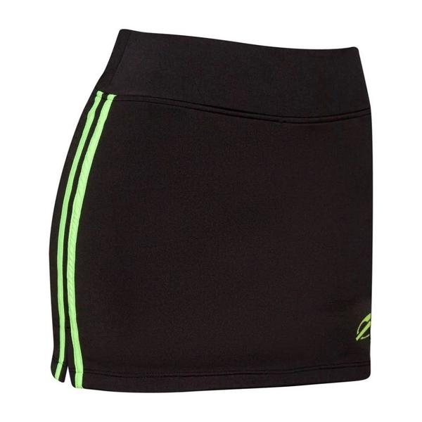 Imagem de Saia com Shorts Faixa Lateral Beach Sports Preta e Lima Mormaii