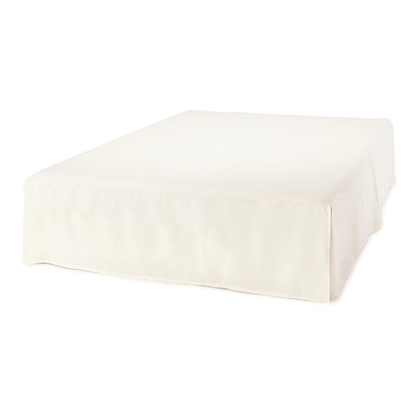 Imagem de Saia de cama Amazon Basics leve plissada macia king size