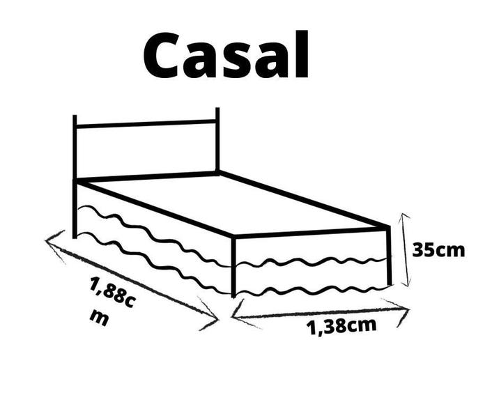 Imagem de Saia De Cama Box Matelada Casal