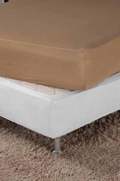 Imagem de Saia Elástica Fit Cama Box Casal Padrão Elastano - Branco