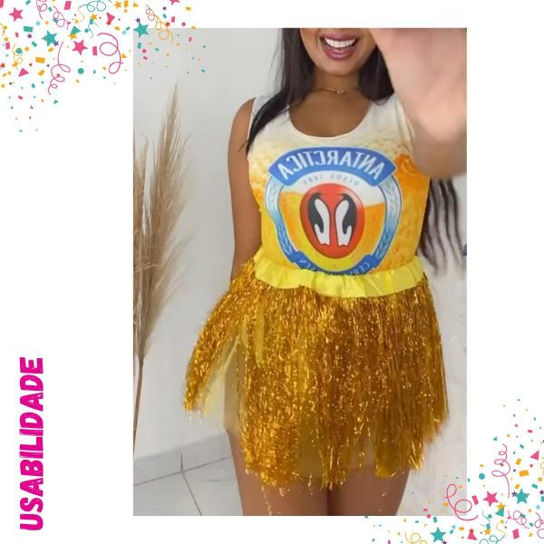 Imagem de Saia Franja Metalizada Carnaval - DAYU