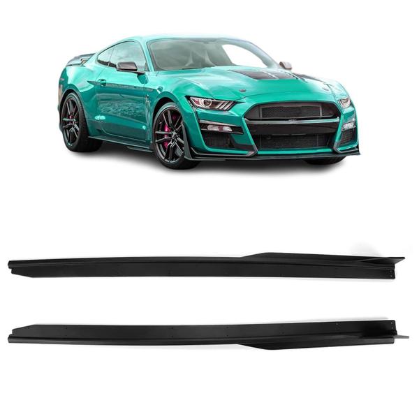 Imagem de Saia Lateral Ford Mustang Shelby Gt500 Gt 6Th Black Piano